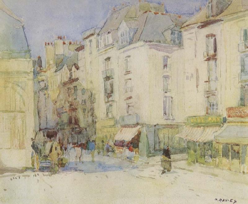 Street scene,Dieppe, David Davies